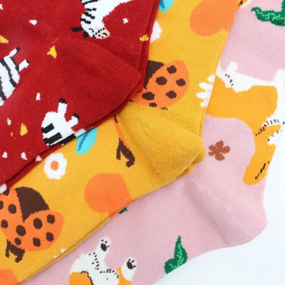 Women Fun Socks Cotton Food Animal Onesize Gift